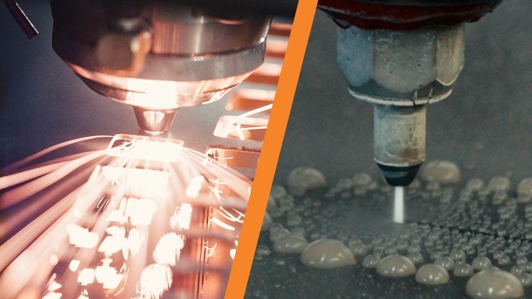 choosing the right cutting method laser or waterjet cutting