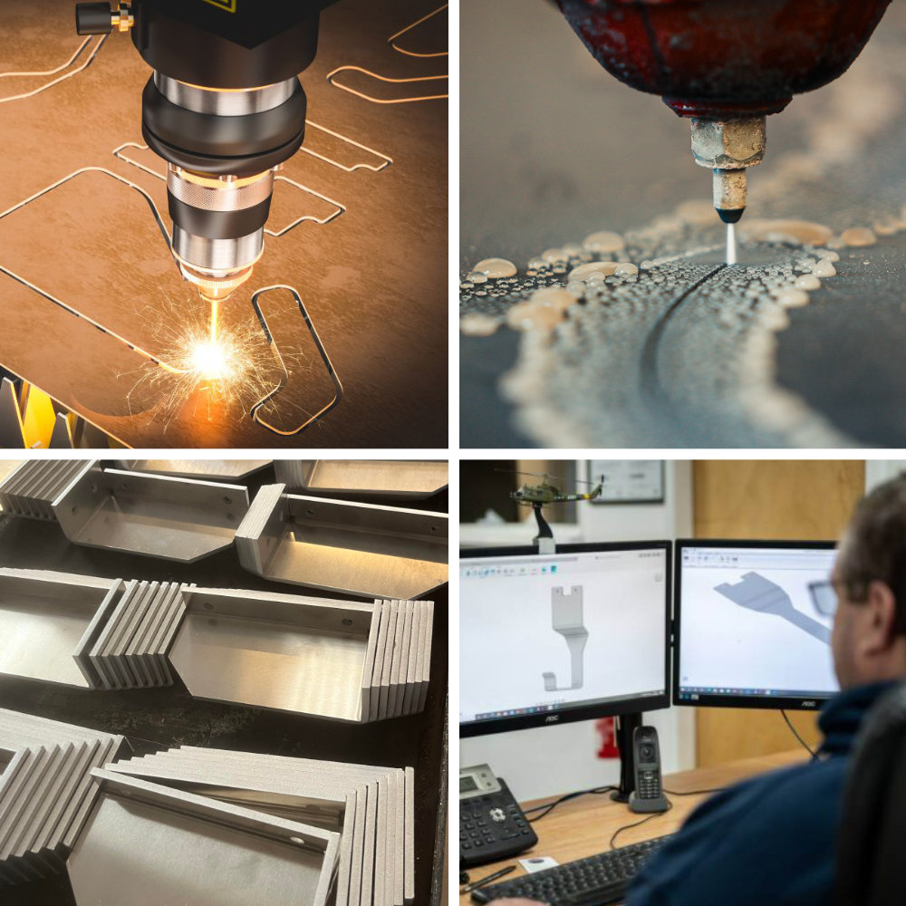 North West Waterjets deals with laser cutting - water cutting - CAD and CNC folding
